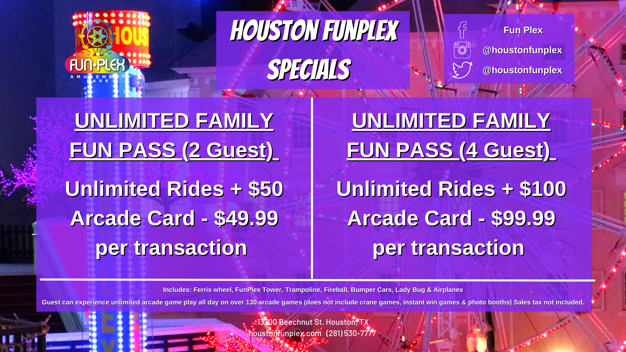June Family Pass Houston Funplex Pricing-2