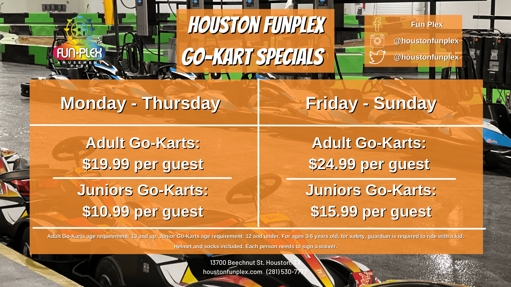 June Go-Karts Pricing